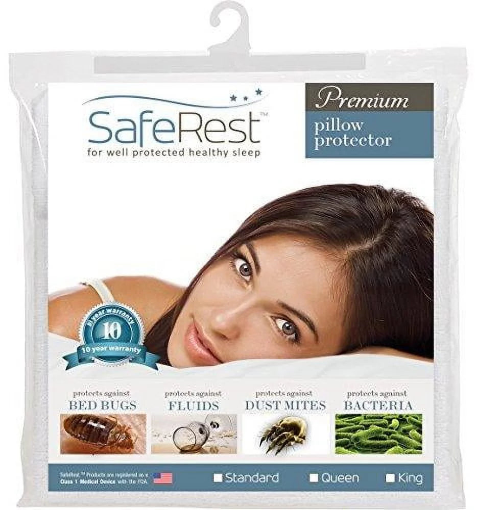 Hypoallergenic Waterproof Zippered Pillow Protector Standard Size D74414