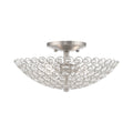 Brushed Nickel 2 Light Ceiling Mount J9498