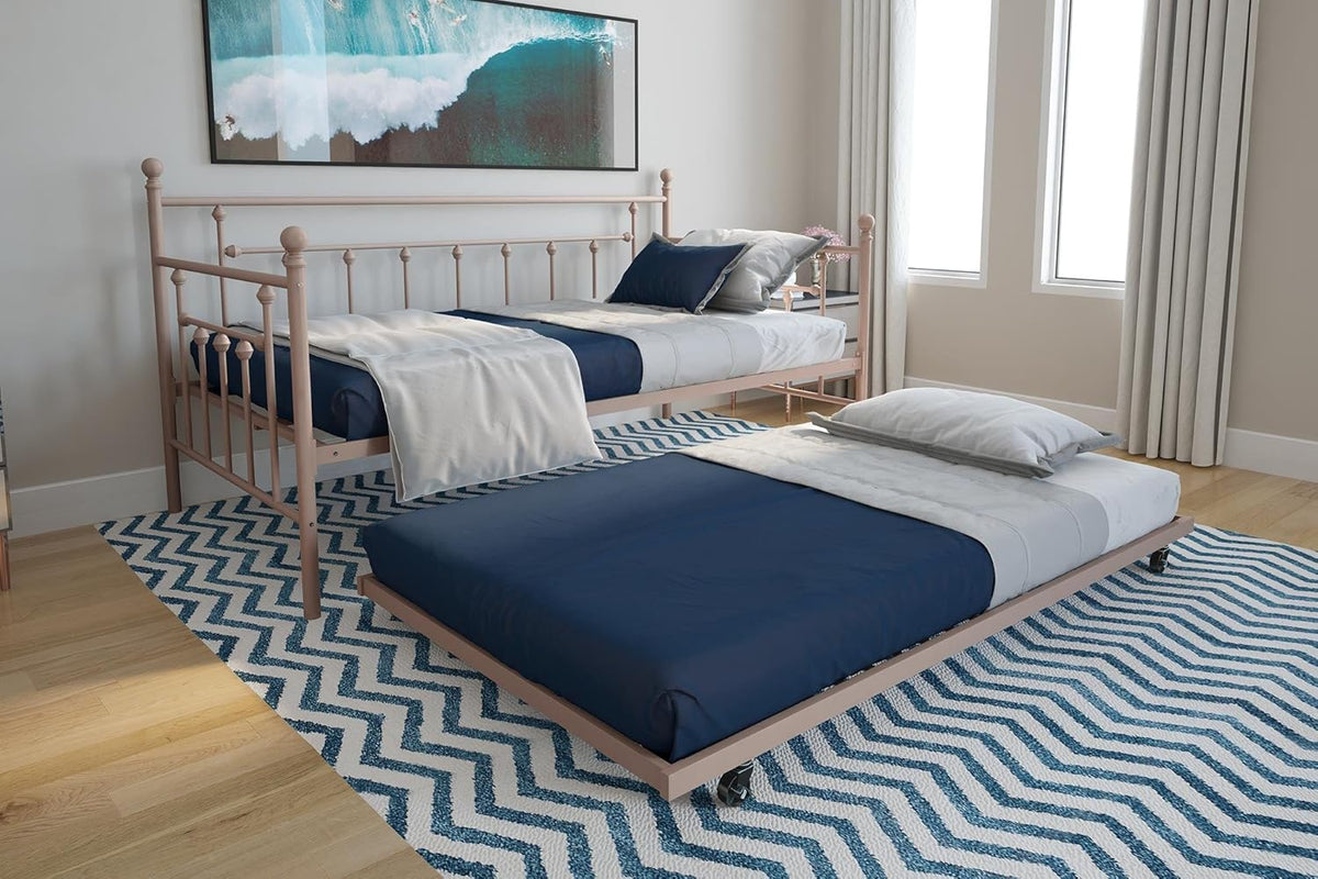 Twin Size Metal Canopy Bed Frame R409