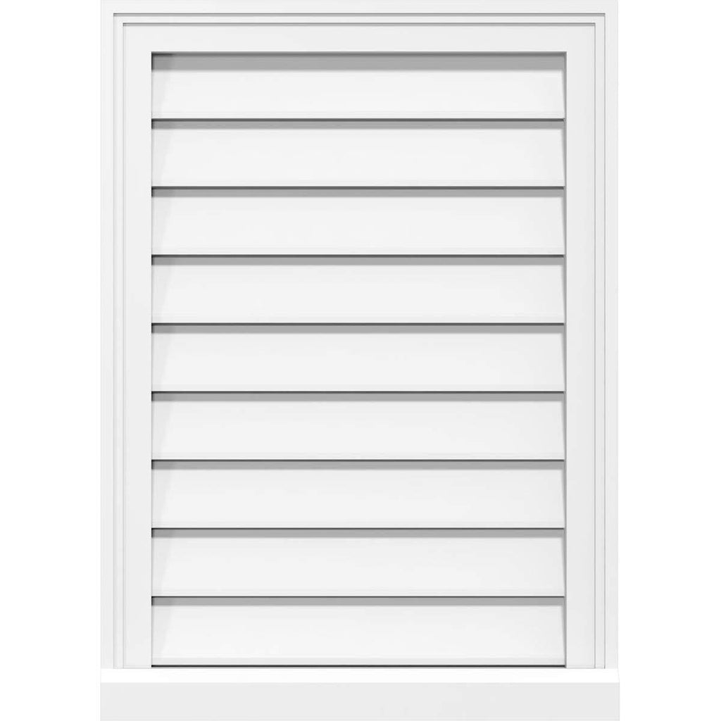 PVC Gable Vent with Brickmould X230746