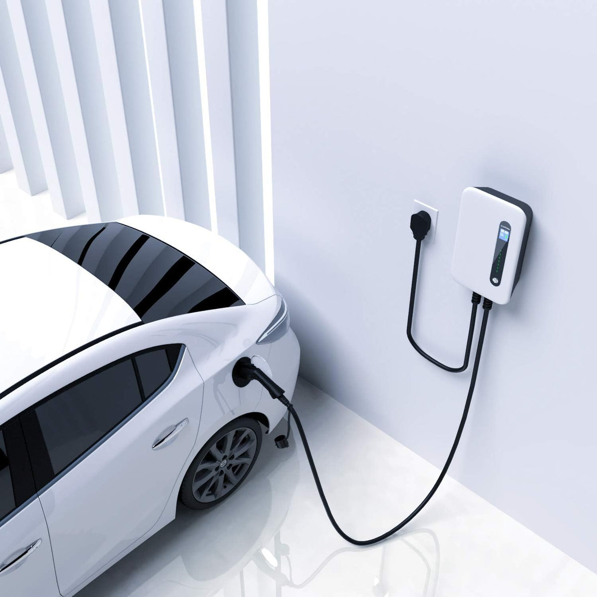 32A Level 2 EV Charger Station with 20ft Cable C362384