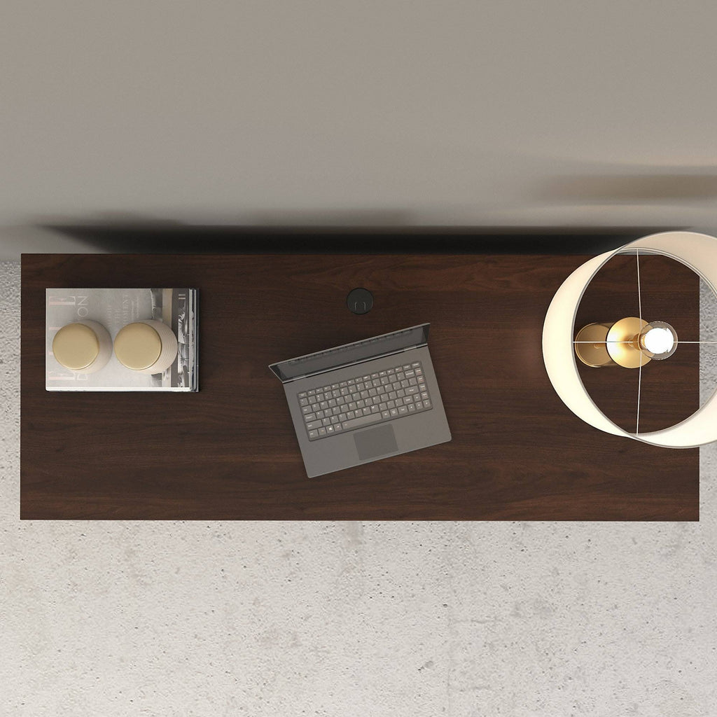 Modern Hickory Credenza Desk D559745