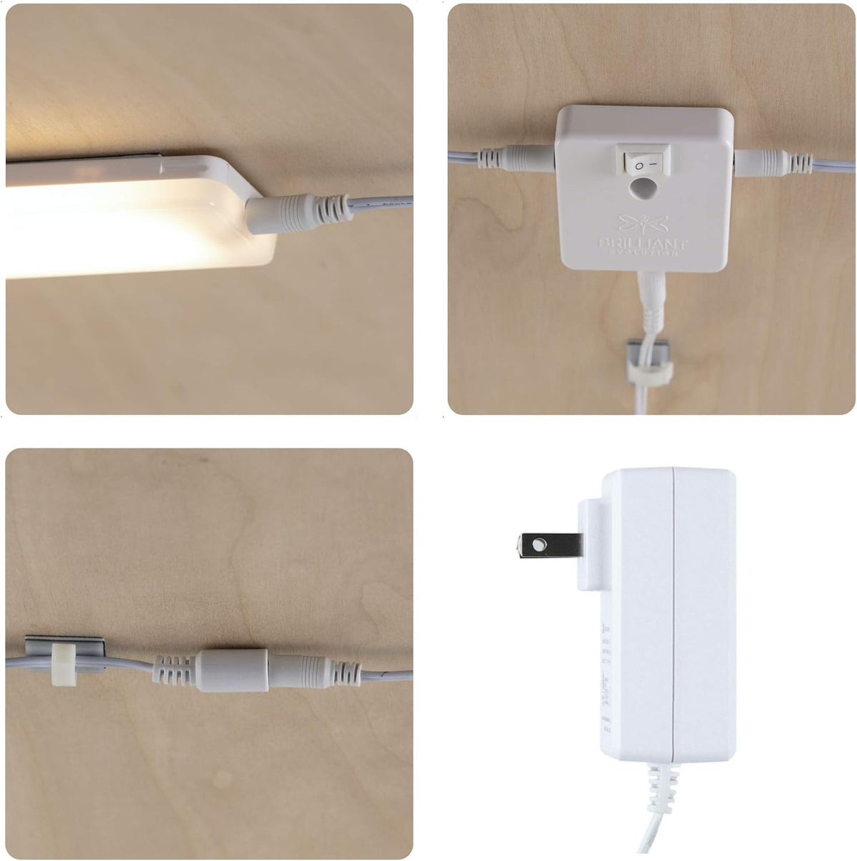 Wired LED Under Cabinet Light Kit with Remote Control 3 Bars J679644