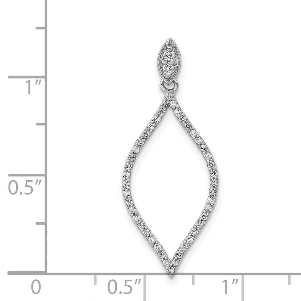 14k White Gold 1/4ct. Diamond Pendant A712
