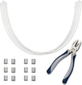 White 30 Pack Cable Tethers with Crimping Tool H799677