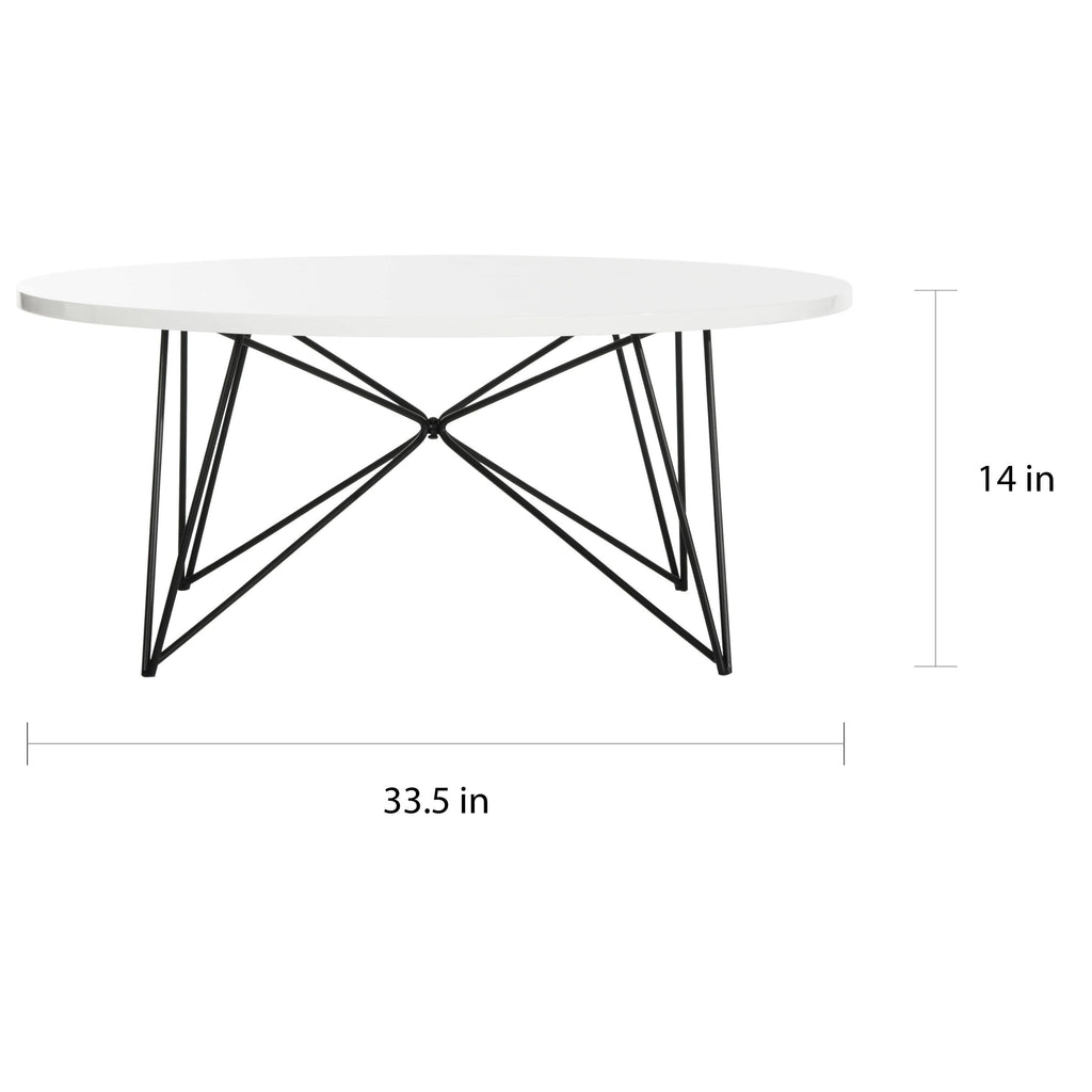 Lacquer White Coffee Table X69821