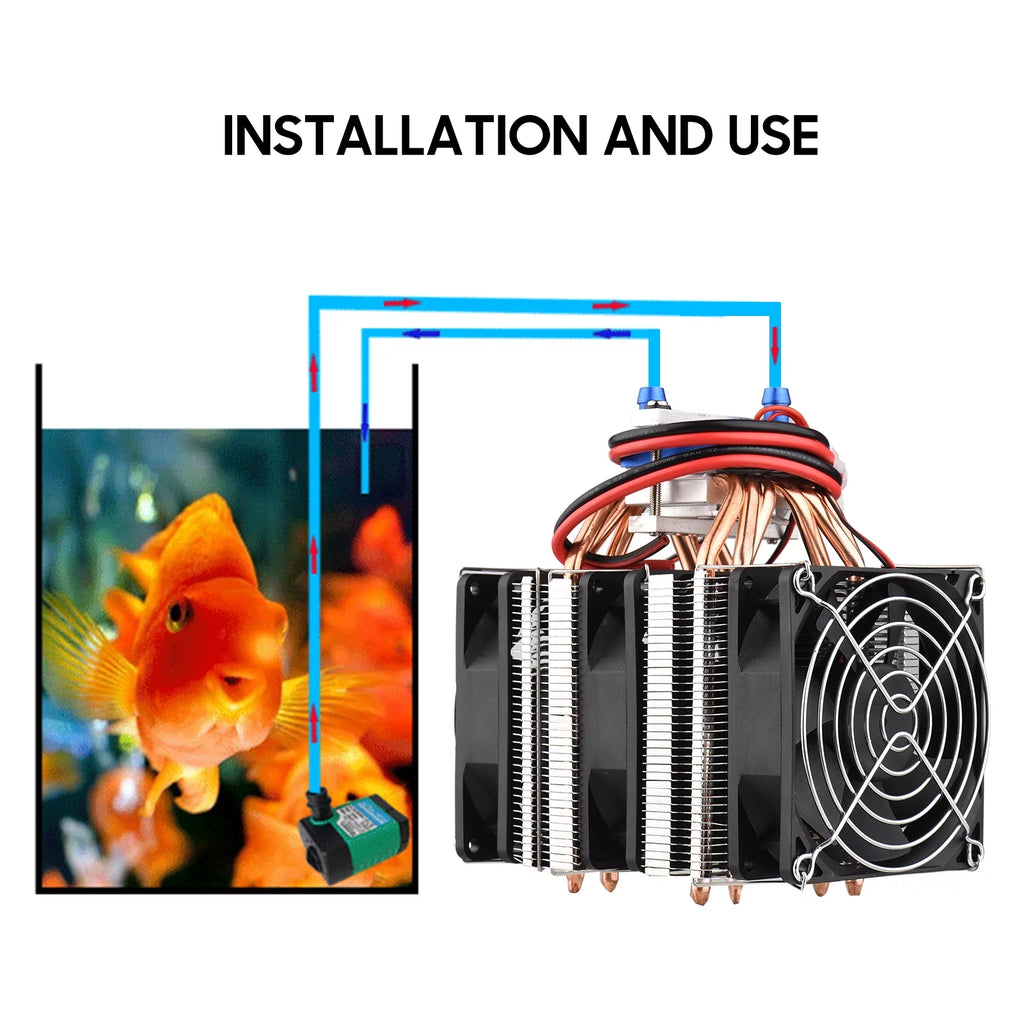 180W Semiconductor Refrigeration Aquarium Chiller for 40 Liters Q834704