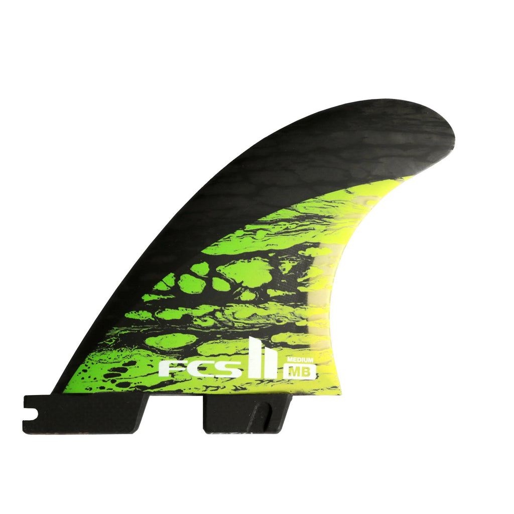 Green Medium PC Carbon Tri-Quad Fin Set I9131