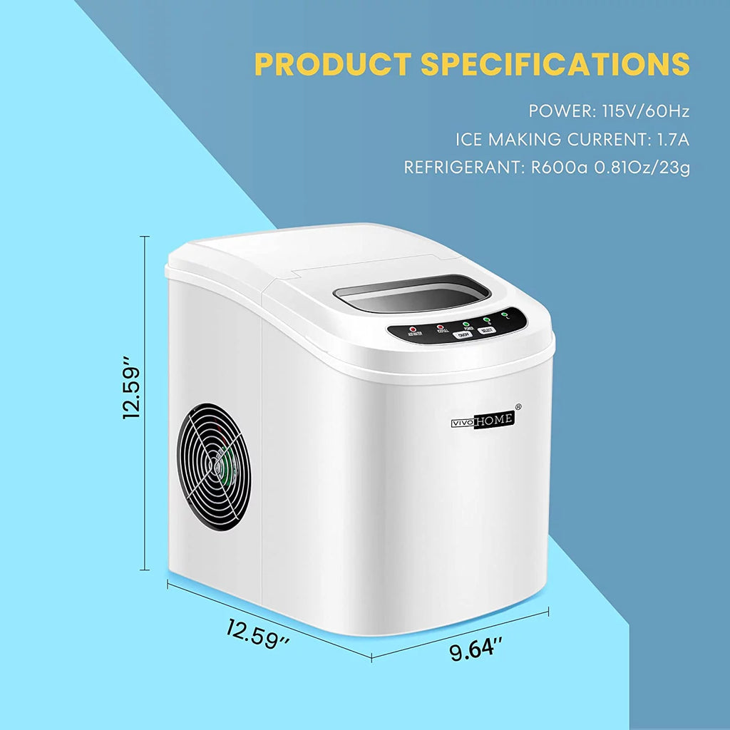 White Countertop Ice Maker U714736