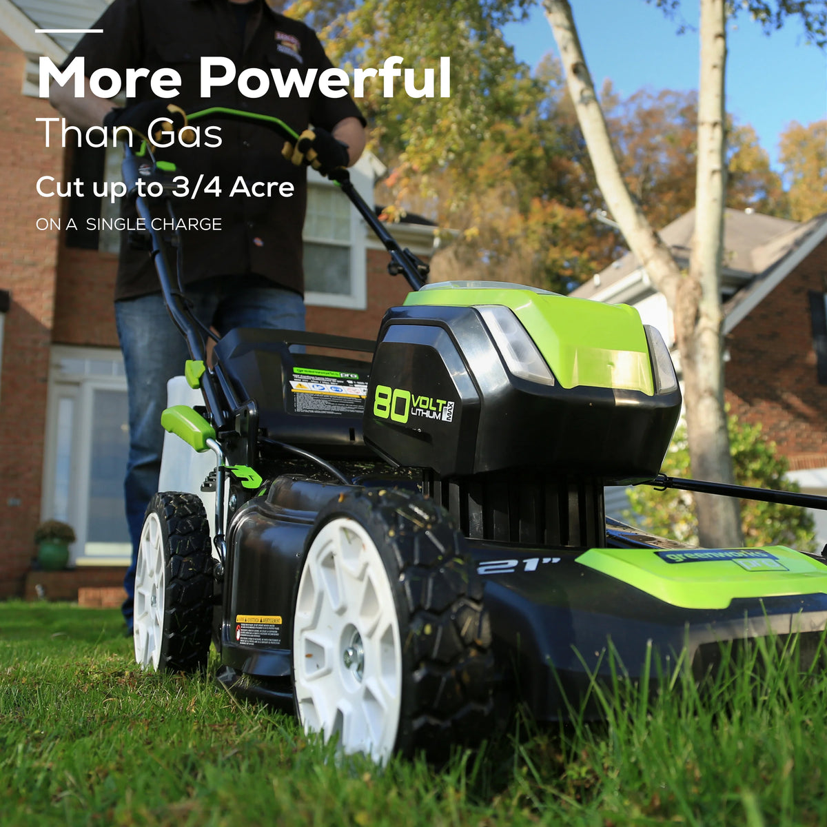 80V 21 Self Propelled Mower 5Ah Battery & Charger D235242