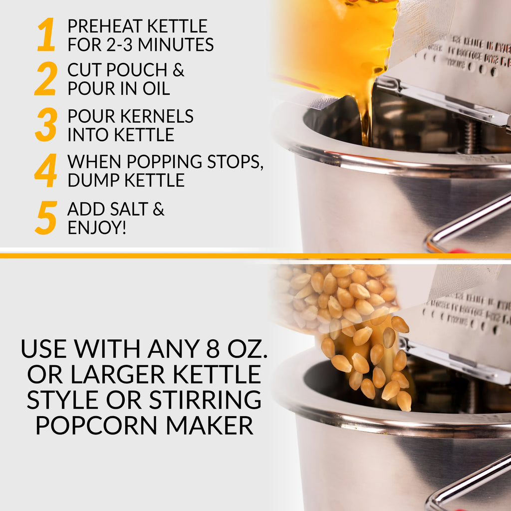 8-Ounce Popcorn Oil & Seasoning Salt 24 Count C94922