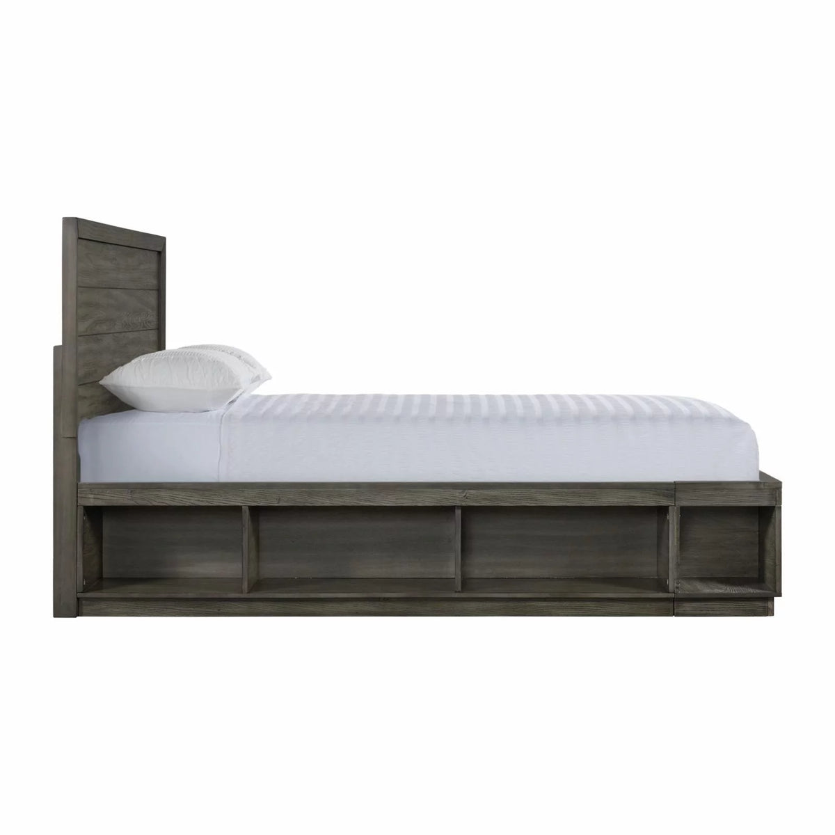 King Storage Bed with Cubbies U16666