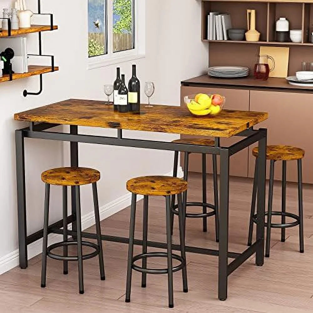 Dining Room Table Set with 2 Benches S735