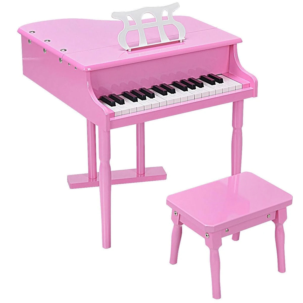 Pink Children Grand Piano with Bench W647733