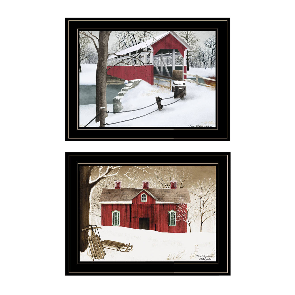 2-Piece Printed Art Wood Multi-Color Y707