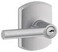 Satin Chrome Keyed Entry Lever Lock Y8785