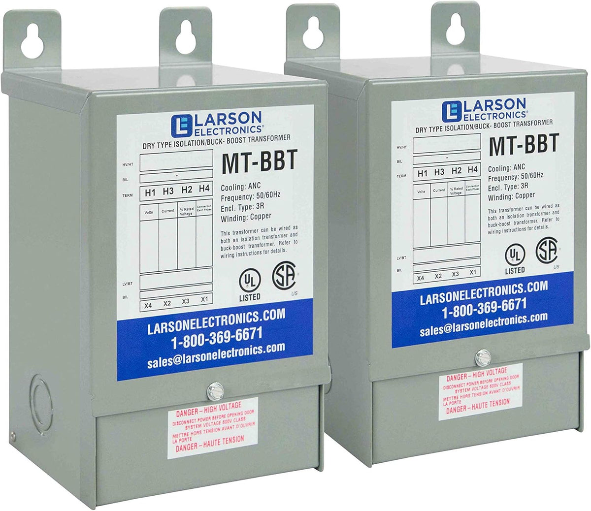 3 Phase Delta Buck/Boost Step-Up Transformer 208V Primary 222V Secondary 9.38 Amps 50/60Hz J490205