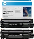 2 Pack Black Toner Cartridge 36A for HP Printer C8802