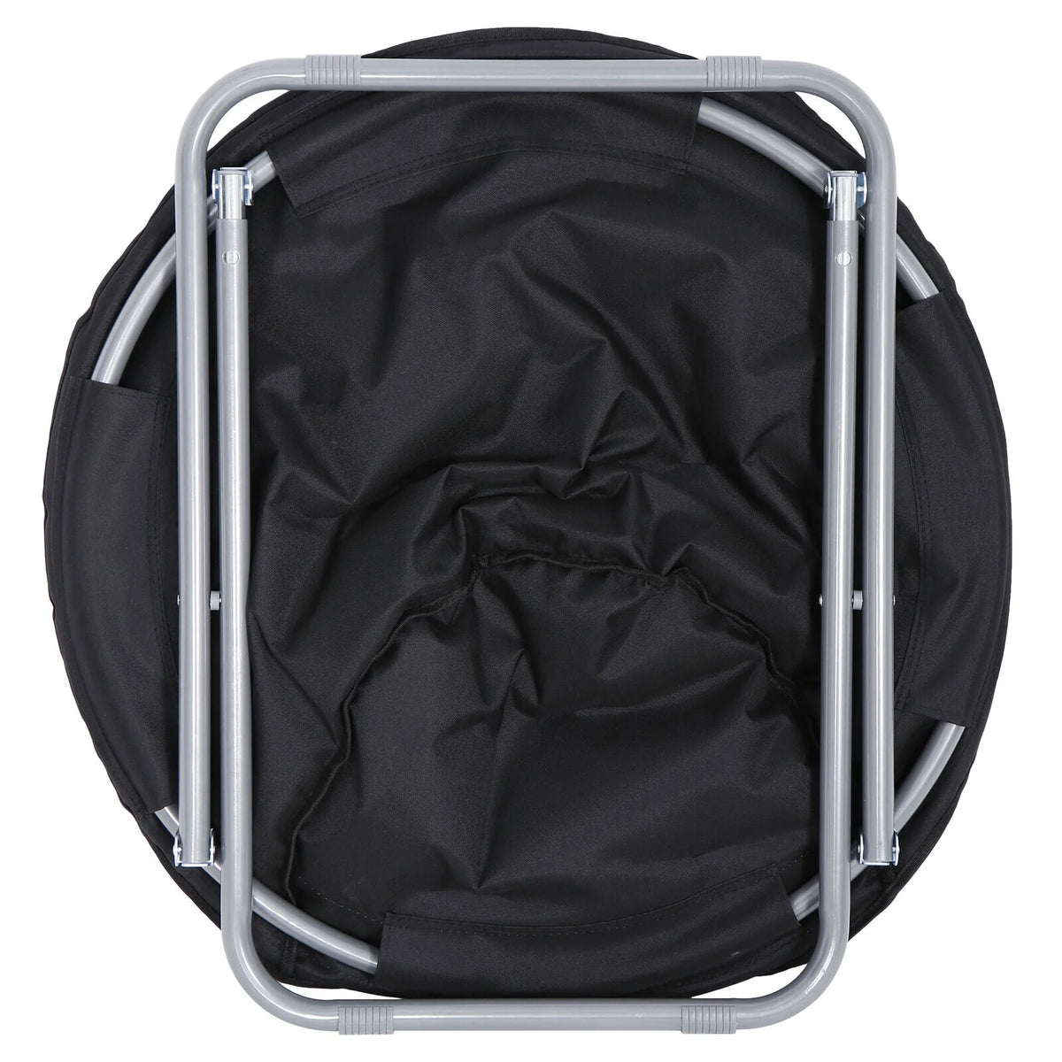 Set of 2 Black Folding Saucer Chair R833786