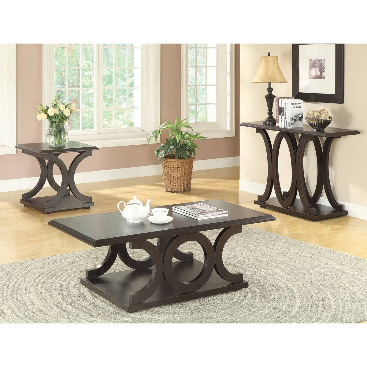 Cappuccino End Table R375205