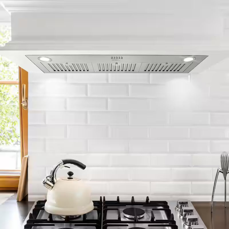 36 in. 380 CFM Ducted Insert Range Hood in Stainless Steel H920554