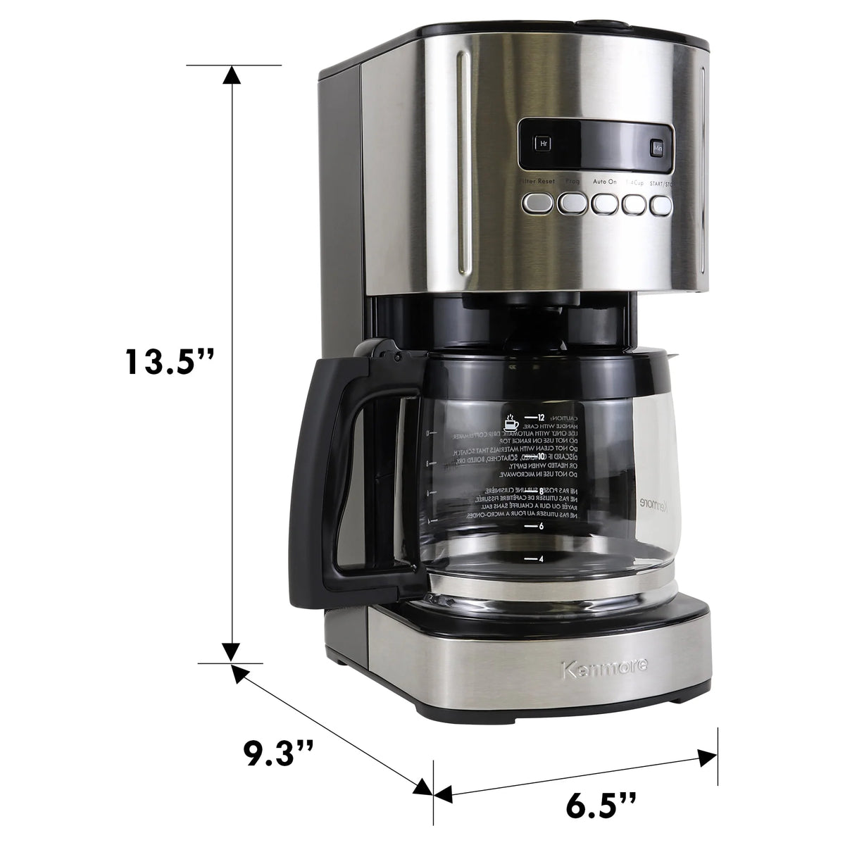 1.8L 12-Cup Programmable Drip Coffee Maker U337
