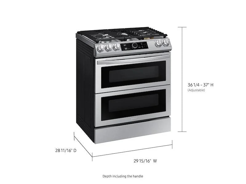 30" Wide 6.3 Cu. Ft. Slide-In Dual Fuel Range - Stainless Steel P4035