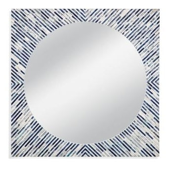 Bone Sunburst Wall Mirror D9778