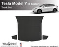 Black Rubber Heavy Duty Cargo Floor Mat for Tesla Model Y 5 Seater L333983