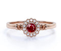 14k Gold Red Ruby Ring U4645