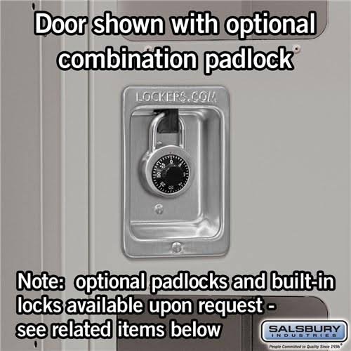 See-Through Metal Locker, Single Tier, 3 Wide, 6 Feet High, 18 Inches Deep, Tan J8535