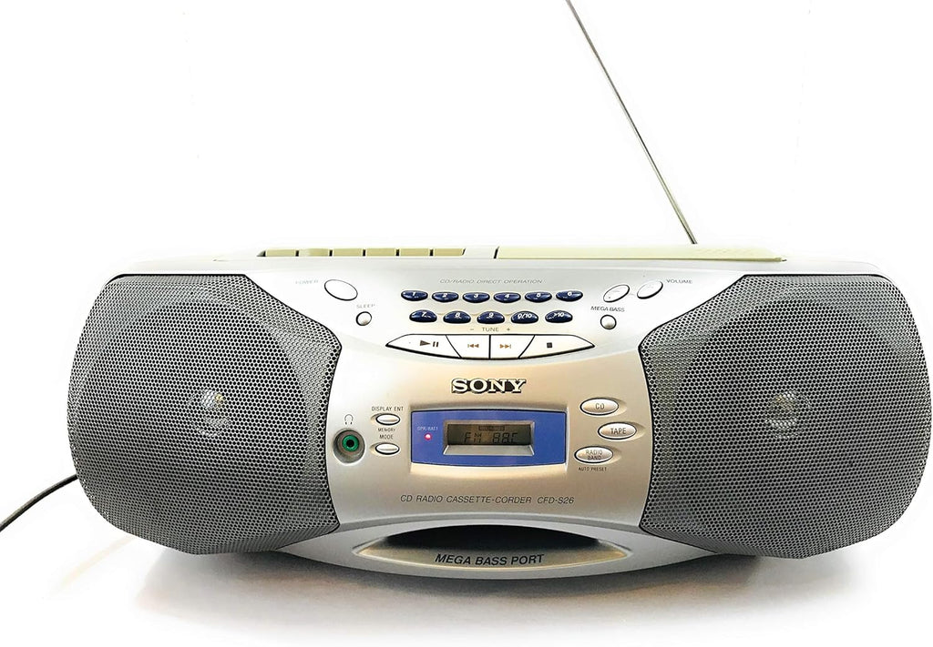 Portable AM/FM/CD Cassette Boombox Q459789
