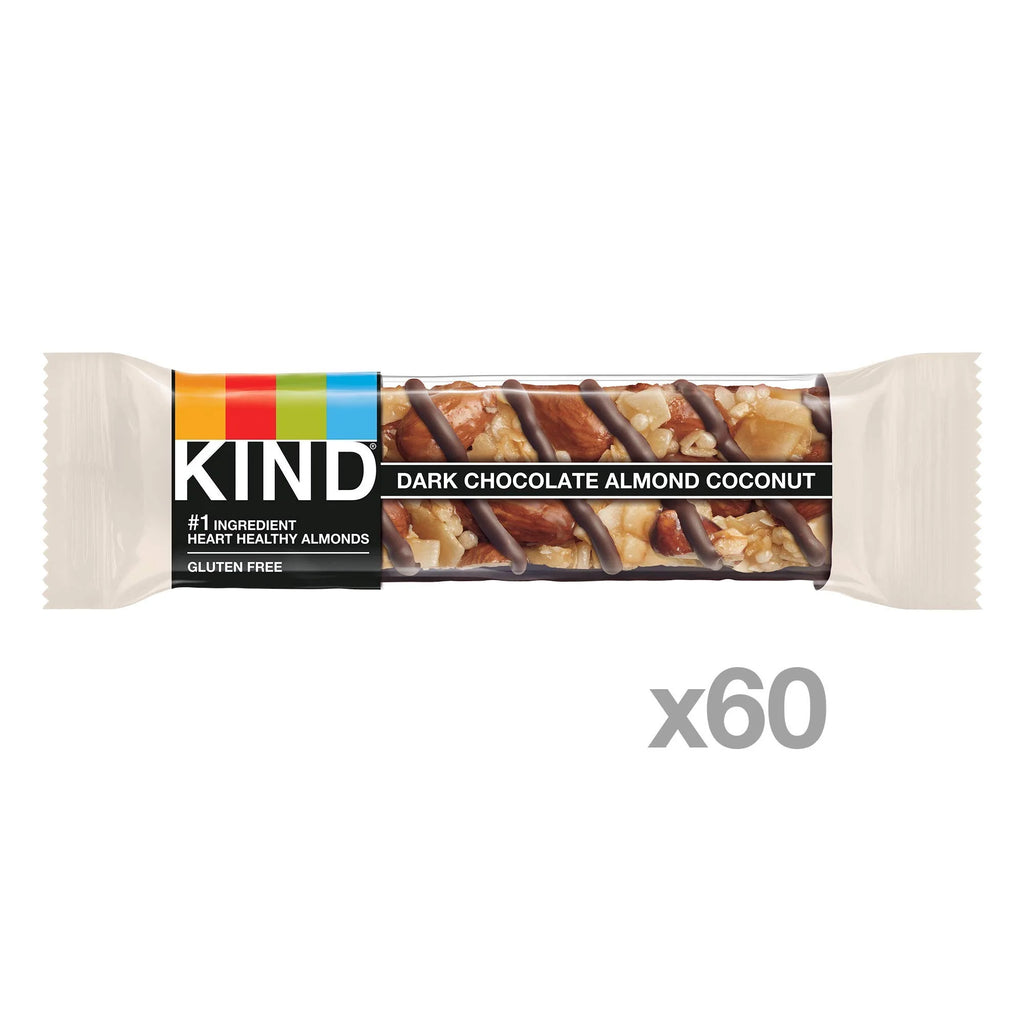 Dark Chocolate Almond Coconut Nut Bars, 1.4 Ounce, 60 Count I82601