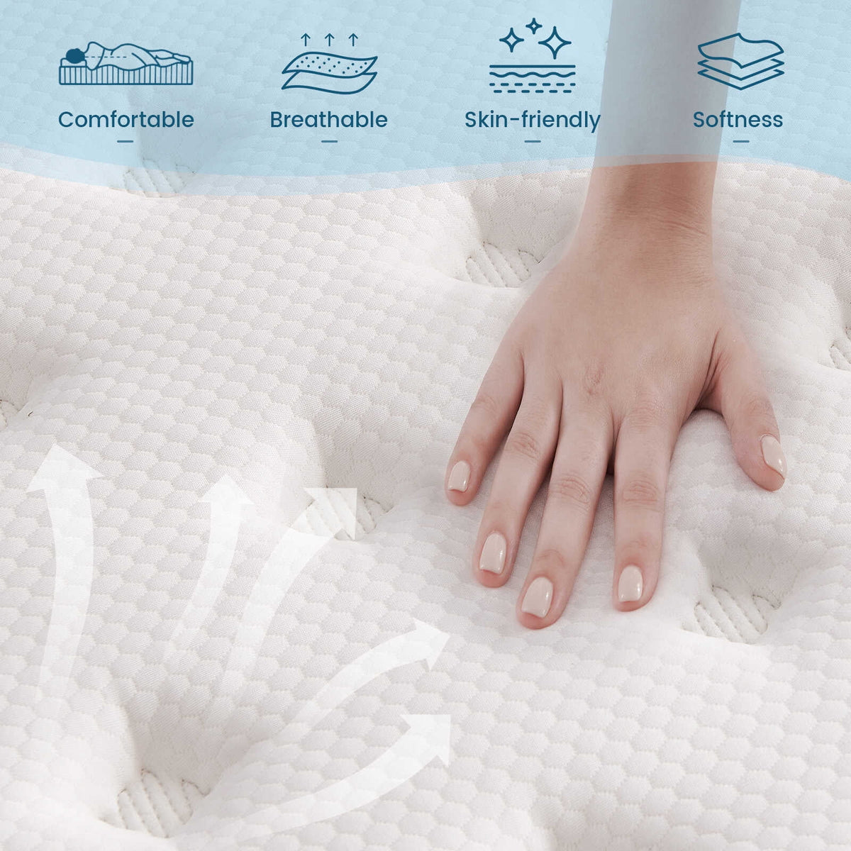 10 Inch Memory Foam Hybrid Twin Mattress B853