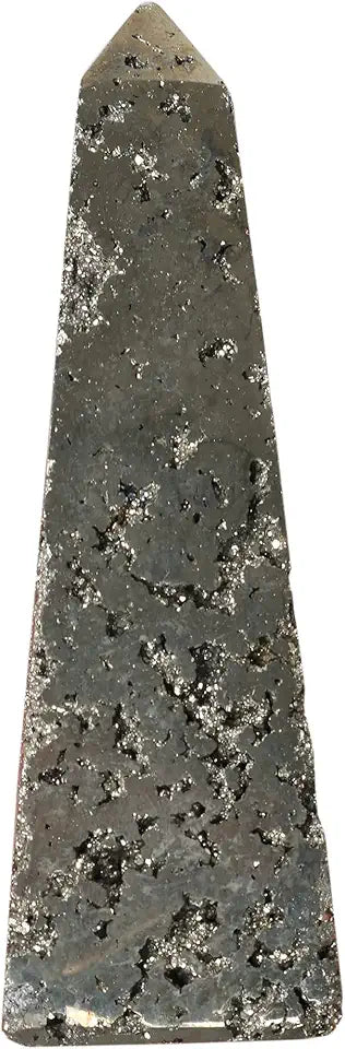Hand Made Pyrite Stone Tower, Pyramid, Heart Shape, Ball & Egg W29584