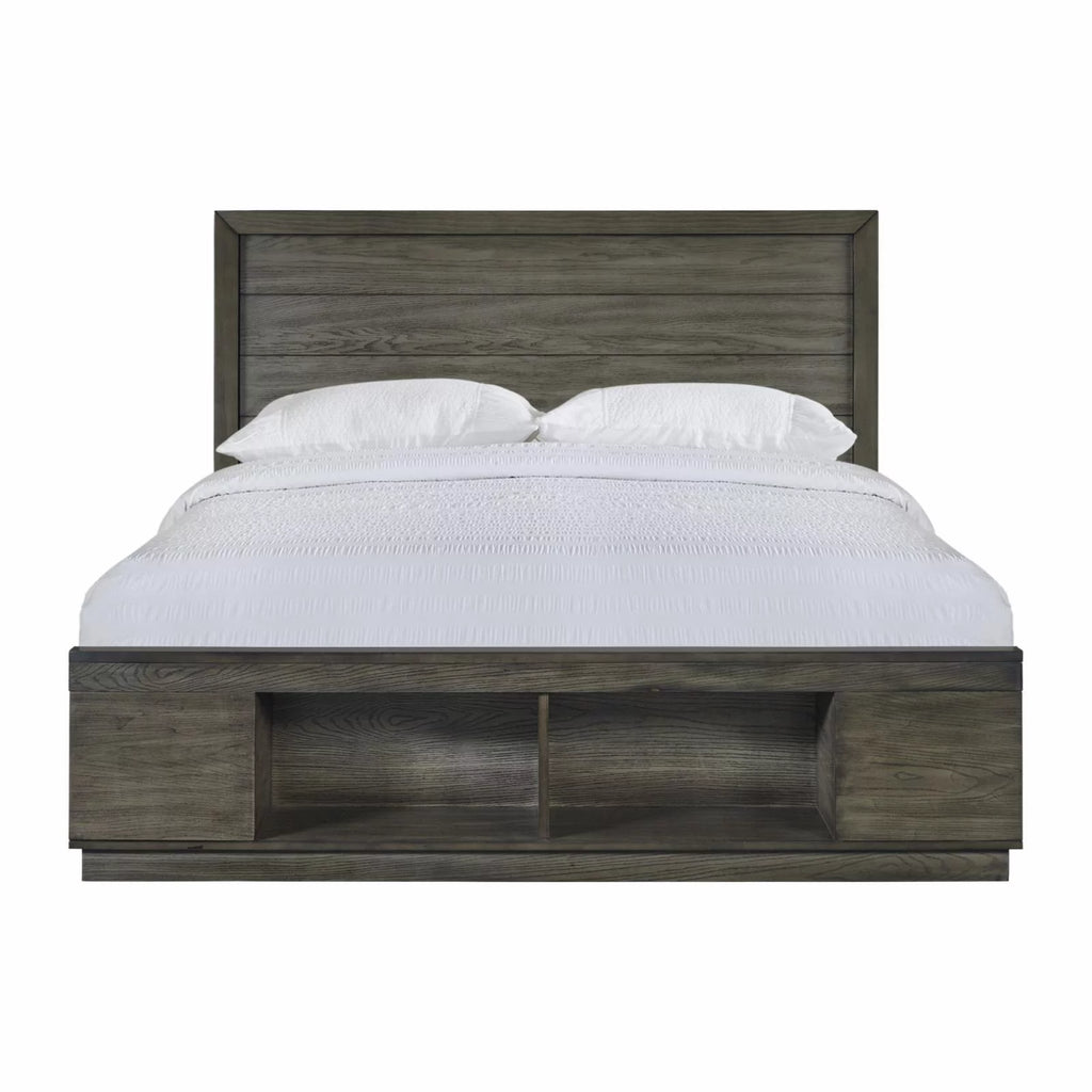 King Storage Bed with Cubbies U16666