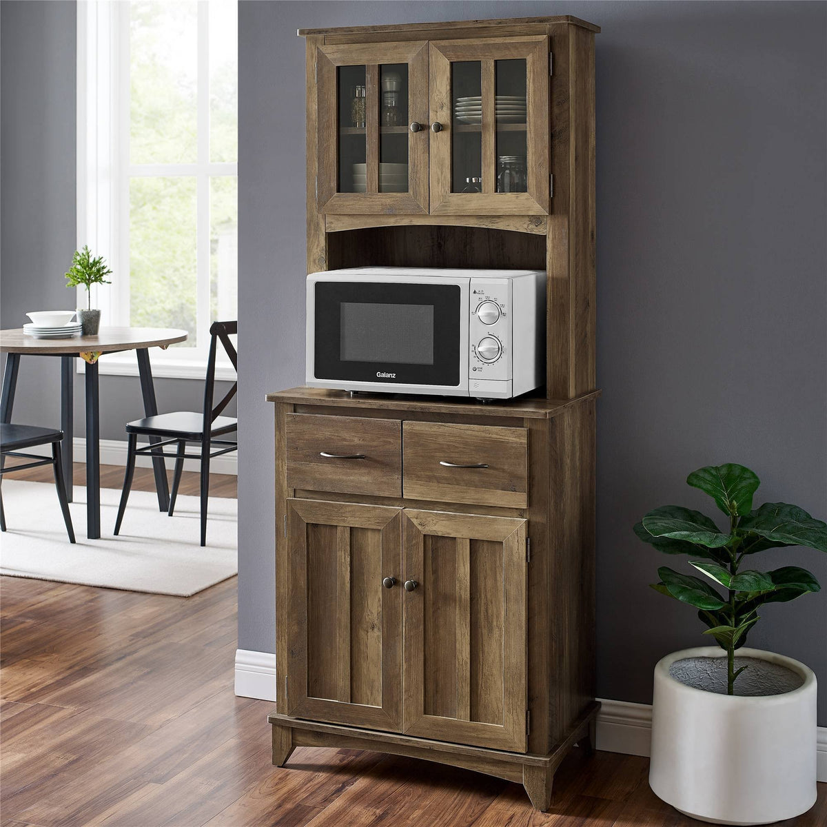 Reclaimed Wood Microwave Cabinet G18943