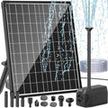 25W Solar Fountain Pump 410GPH with 16.5FT Cord F2562