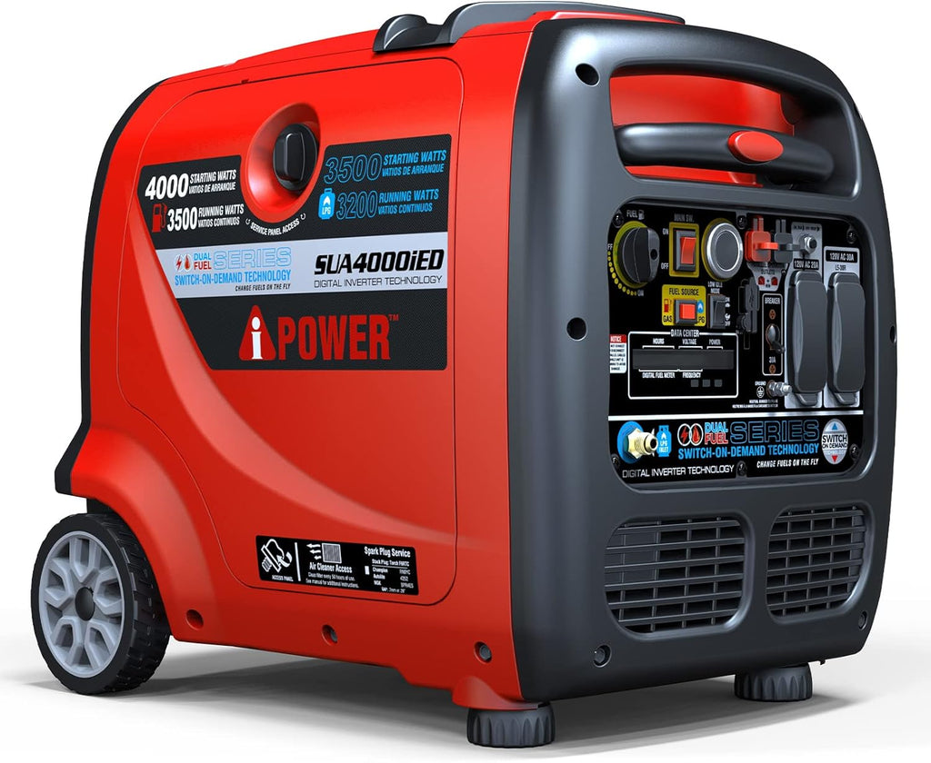 4000 Watt Portable Inverter Generator Gas & Propane Powered X2450