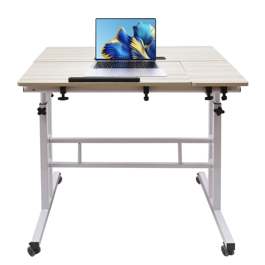 Adjustable Mobile Stand Up Desk with Footrest P125