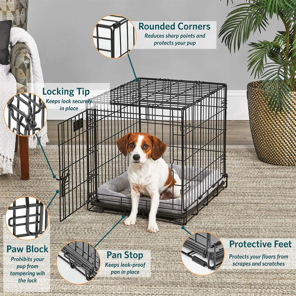 Black Single Door Dog Crate J691046