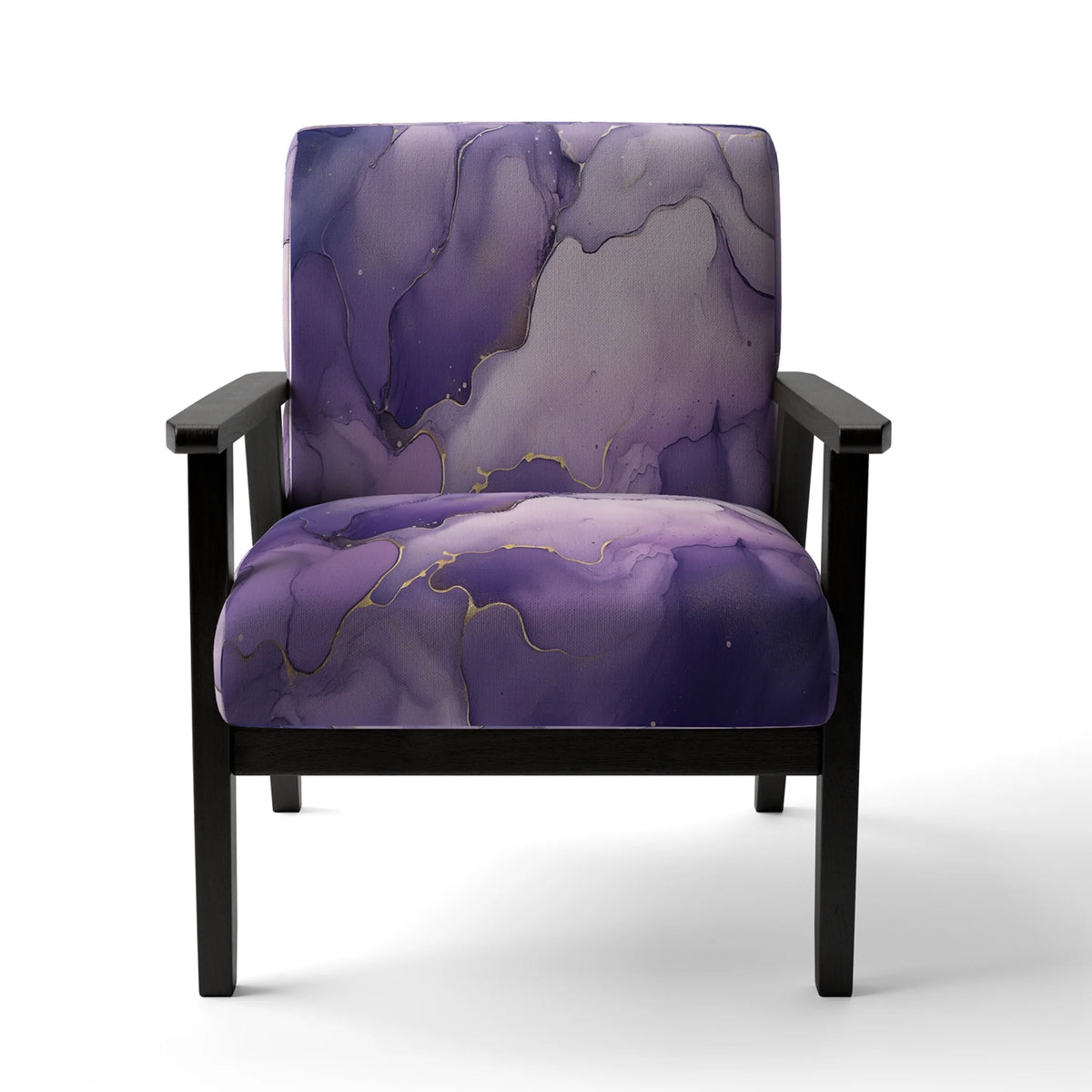 Purple Upholstered Accent Chair A378