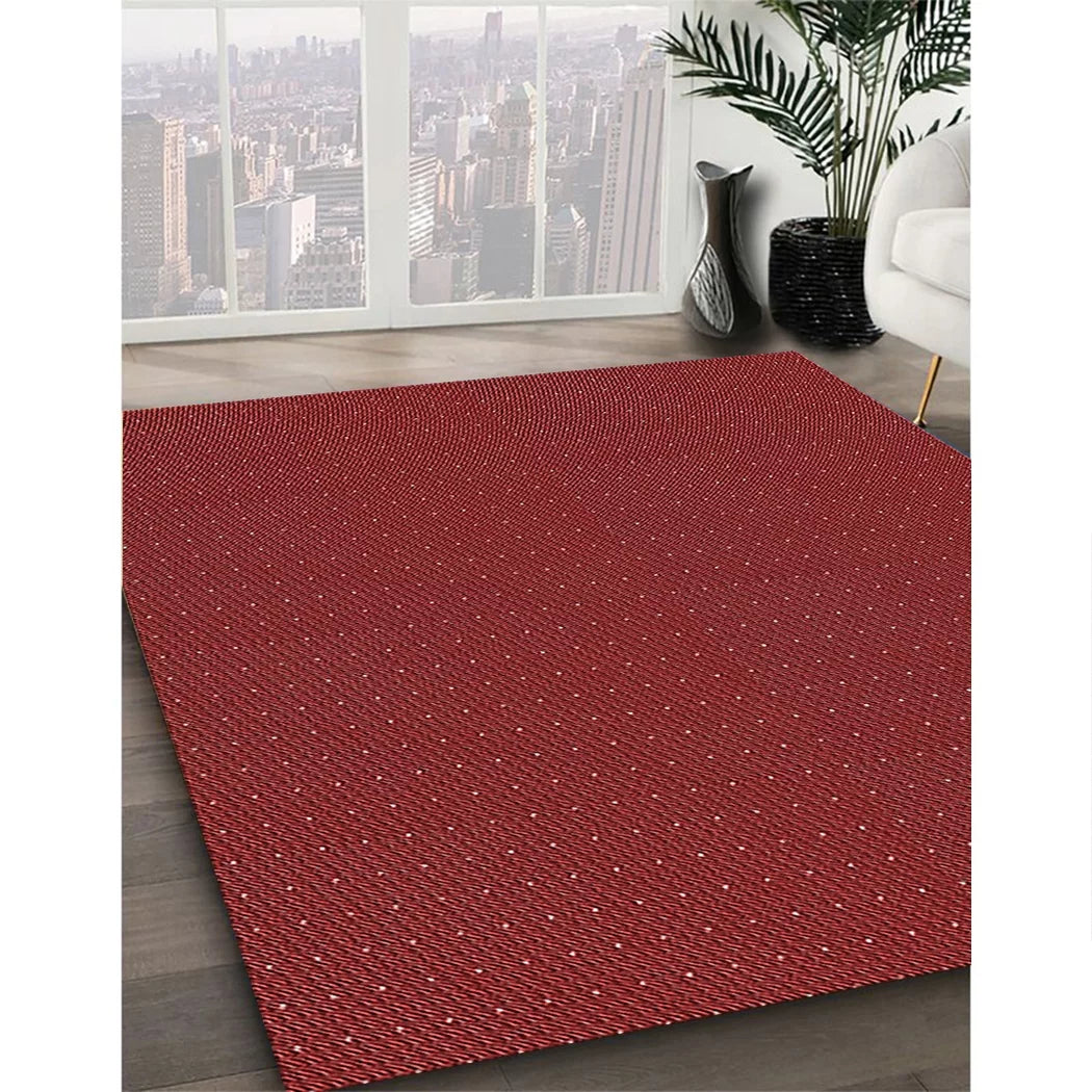 Machine Washable Red 5' x 8' Area Rugs X2404