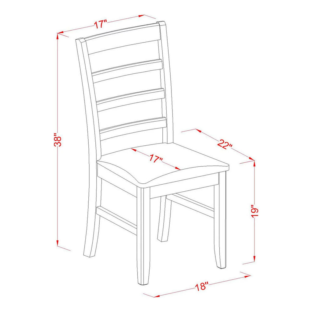 5 Piece Wood Dining Set E2314