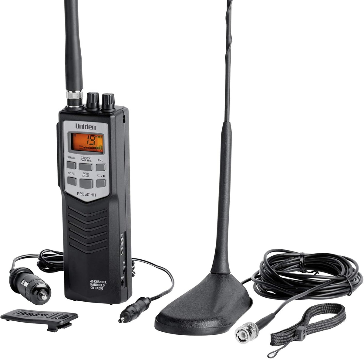 40 Channel Handheld CB Radio with Belt Clip And Strap R67777