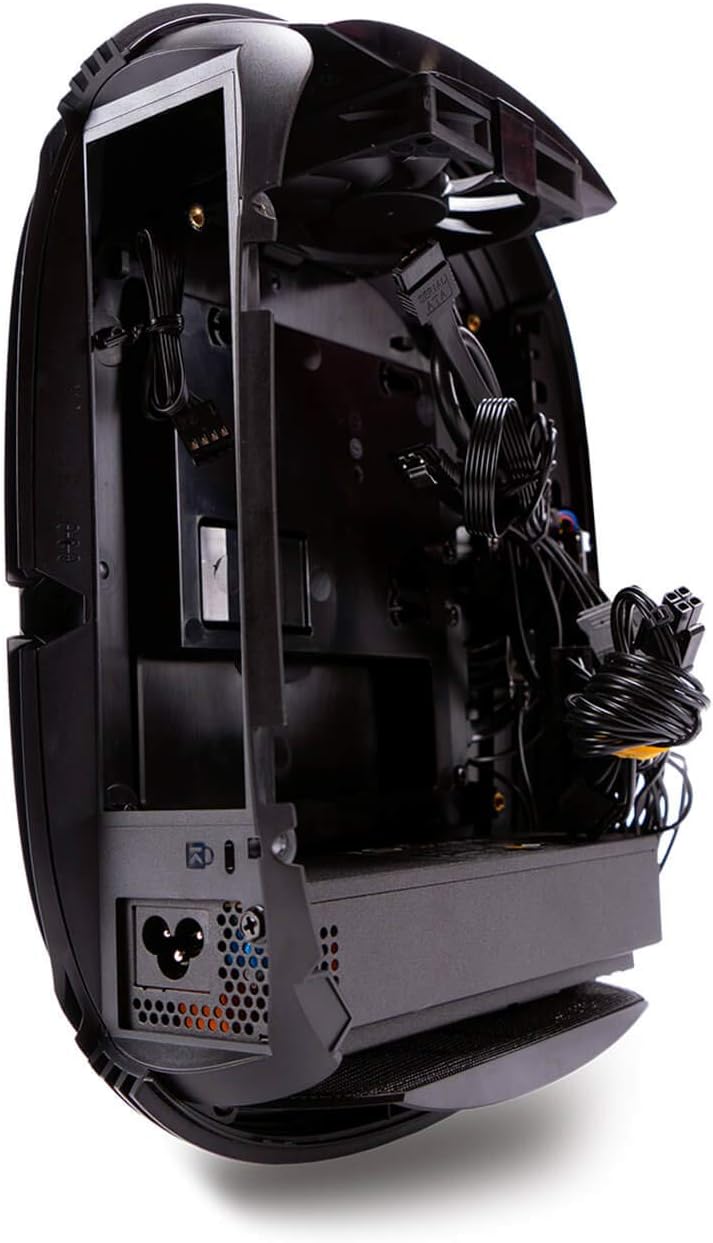 Mini-ITX Tower Case with 200W 80 Plus Gold Power Supply and Tempered Glass Top Panel N79695