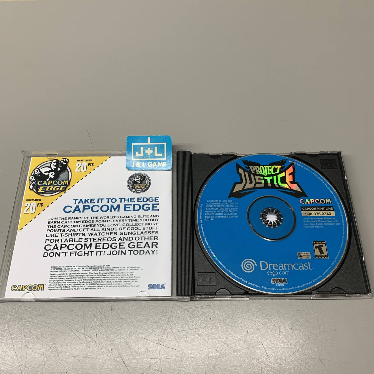 Project Justice Dreamcast Game P997