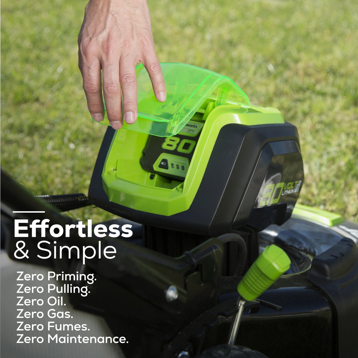 80V 21 Self Propelled Mower 5Ah Battery & Charger D235242