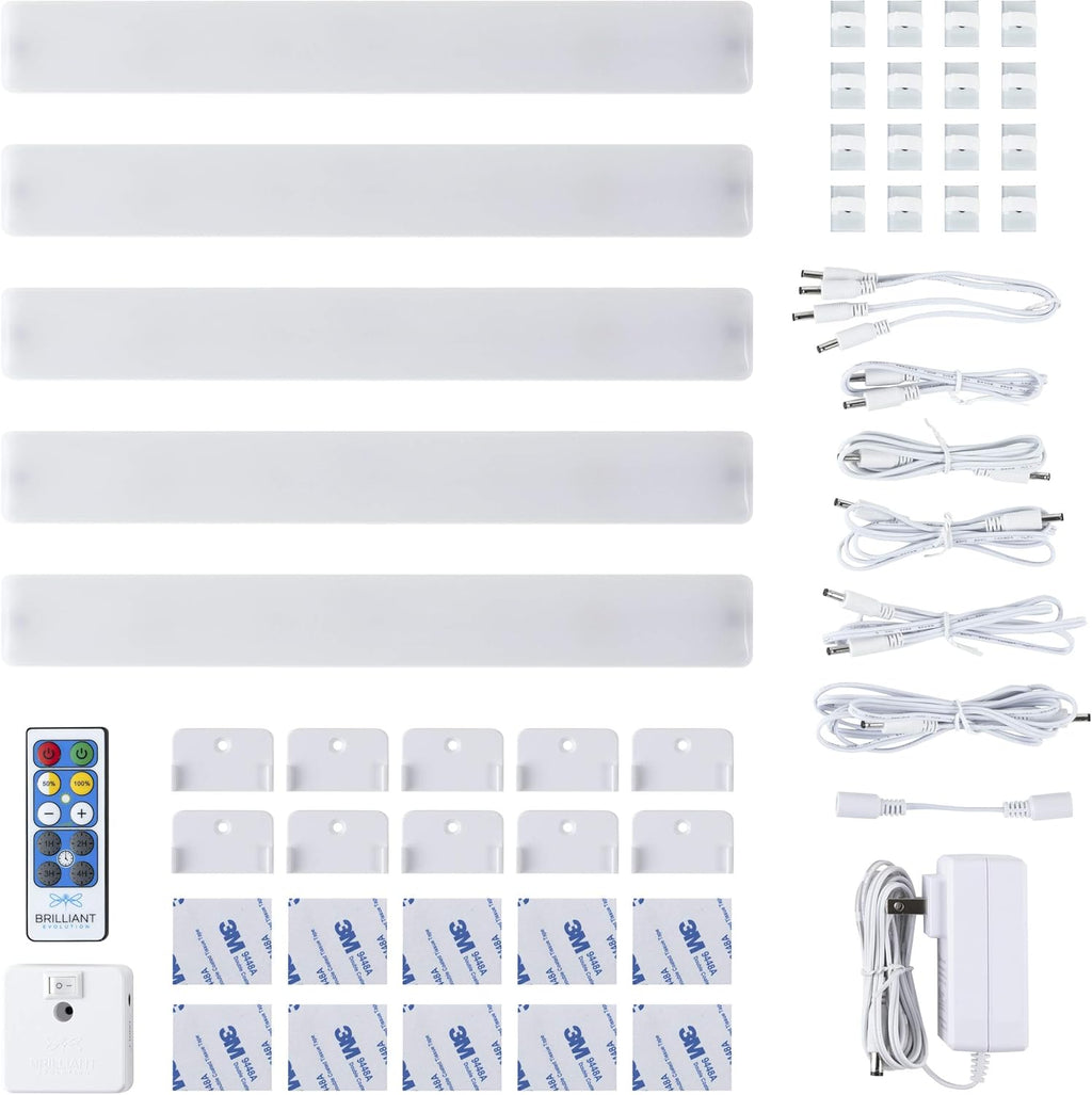 Wired LED Under Cabinet Light Kit with Remote Control 3 Bars J679644
