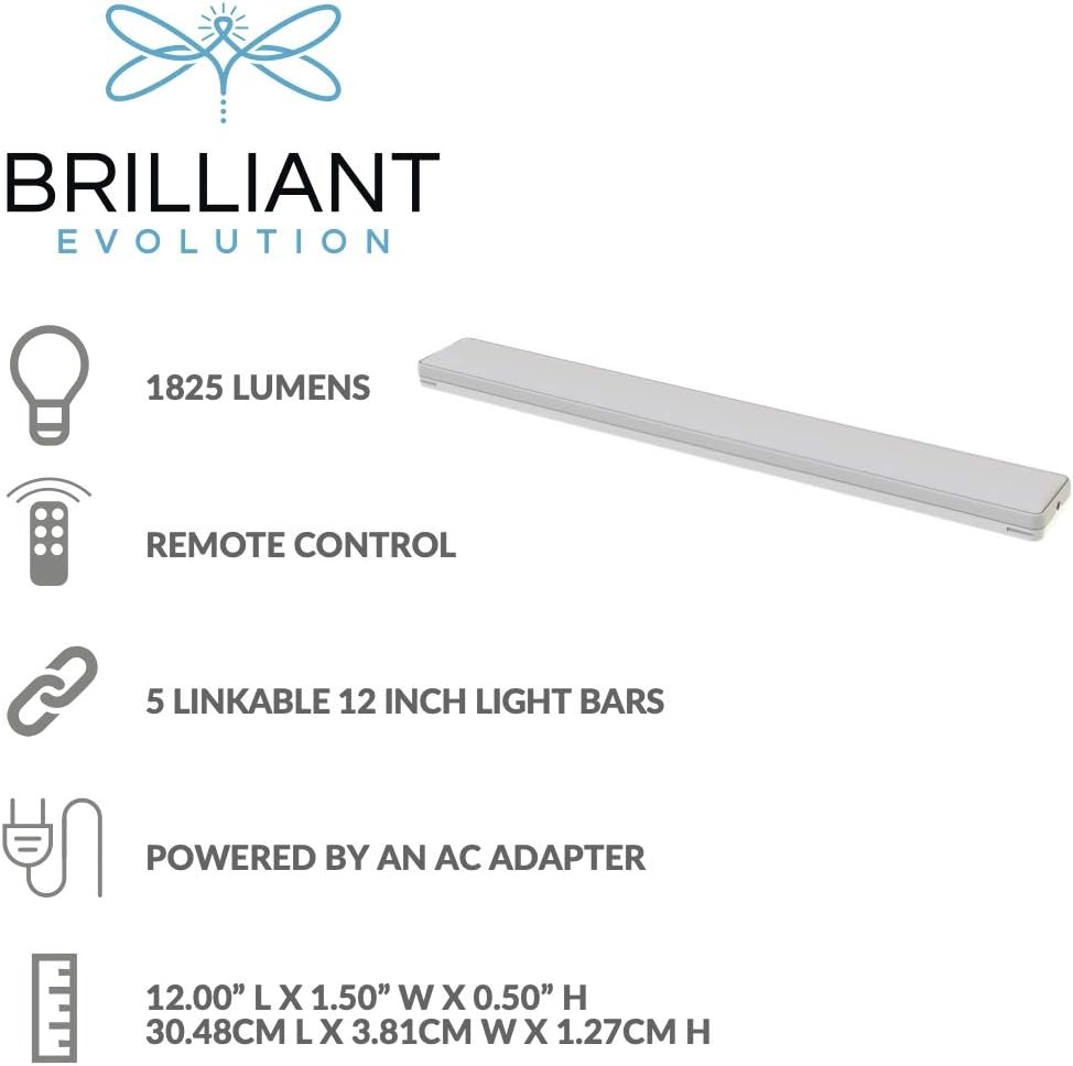 Wired LED Under Cabinet Light Kit with Remote Control 3 Bars J679644